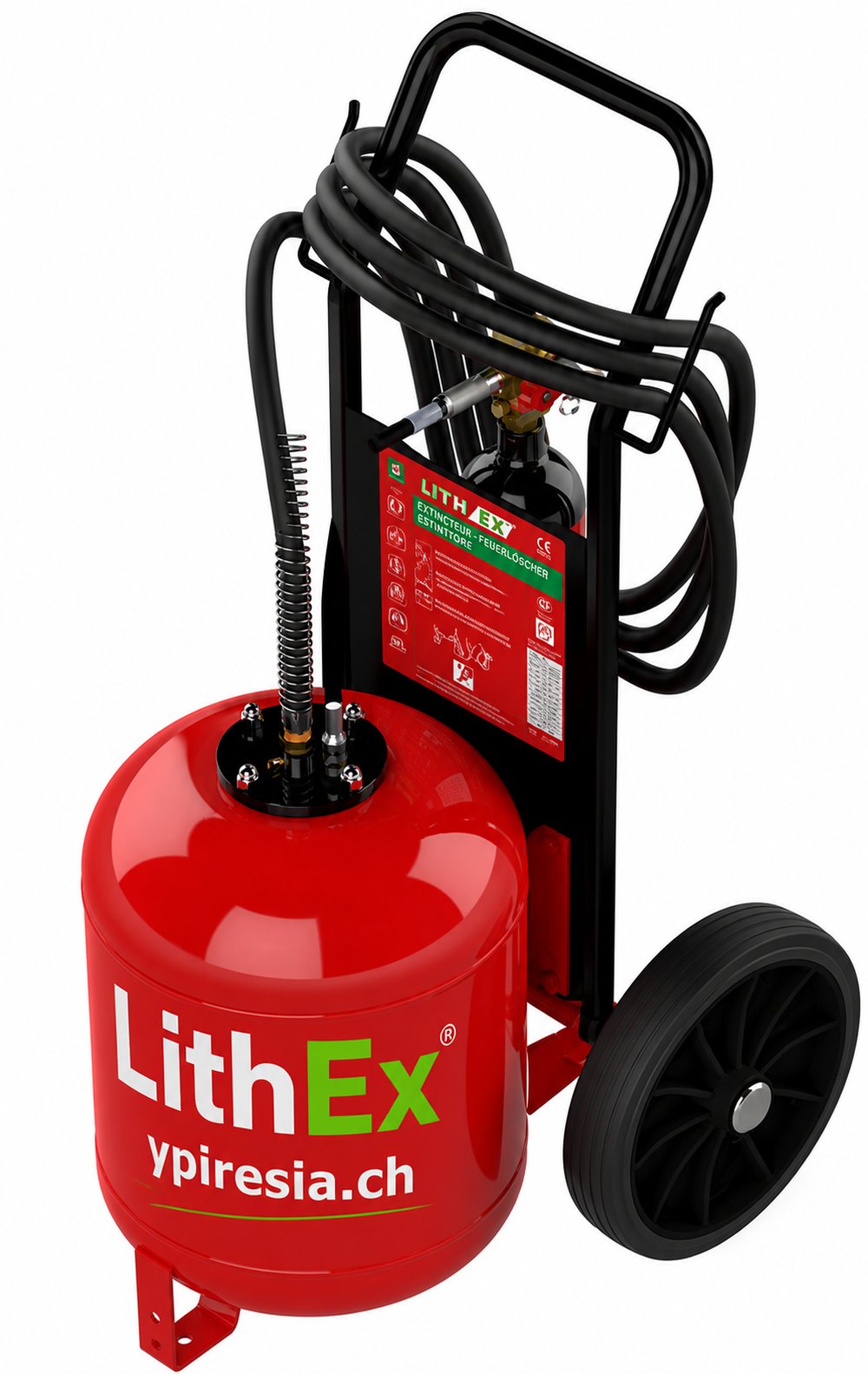 Extincteur Lith EX Trolley 25L AVD Fire – batterie lithium-ion
